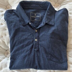 Mutual Weave Men's Navy Polo Shirt